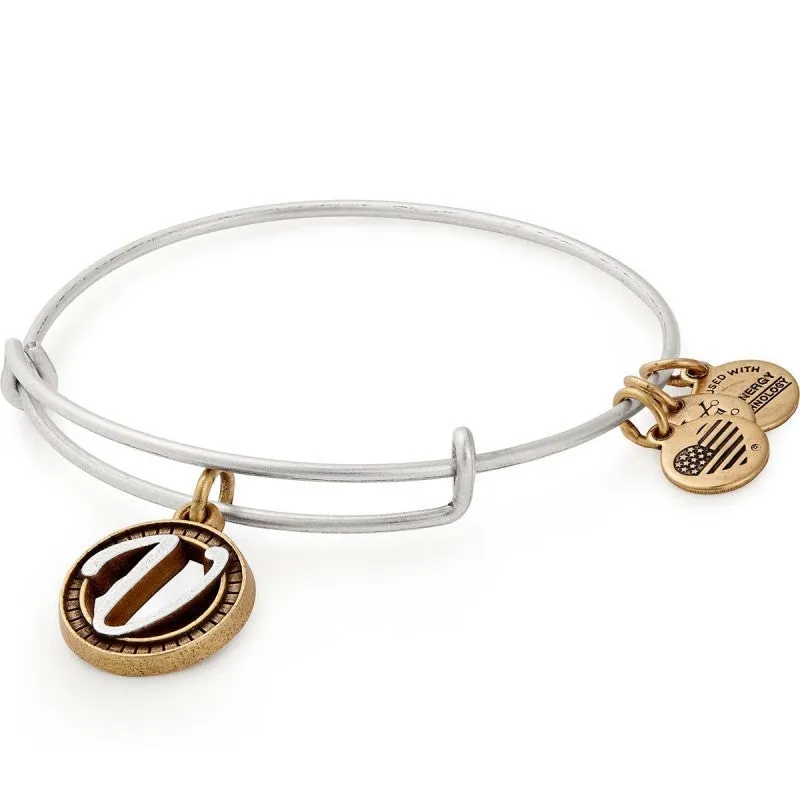 Initial Two Tone Bracelet Collection