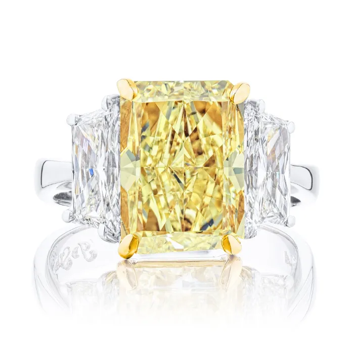 JB Star Fancy Yellow Diamond Engagement Ring