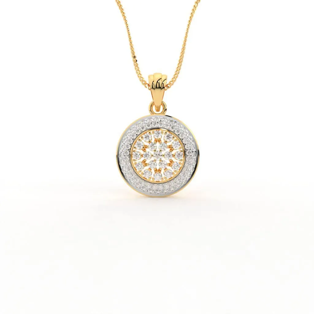 Jenna Designer Silver Pendant | 22KT Gold Vermeil