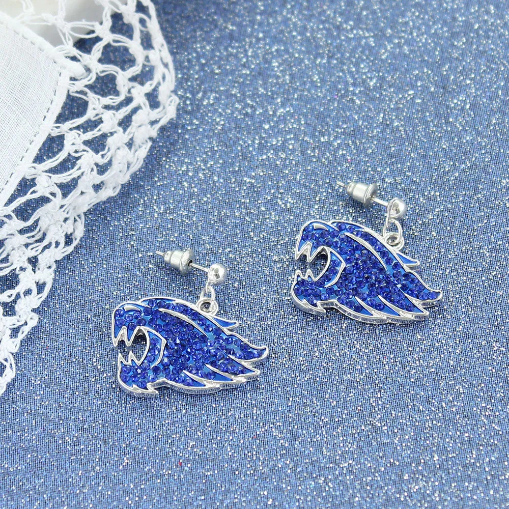 Kentucky Wildcats Crystal Logo Earrings