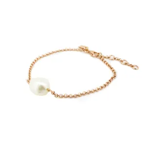 Keshi Pearl Bracelet Rose Gold