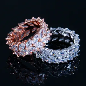 Korean Version Of The Simple Ladies Ring Jewelry Super    AAA Zircon Trend Wild Ring