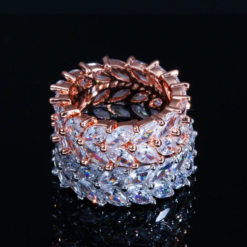 Korean Version Of The Simple Ladies Ring Jewelry Super    AAA Zircon Trend Wild Ring