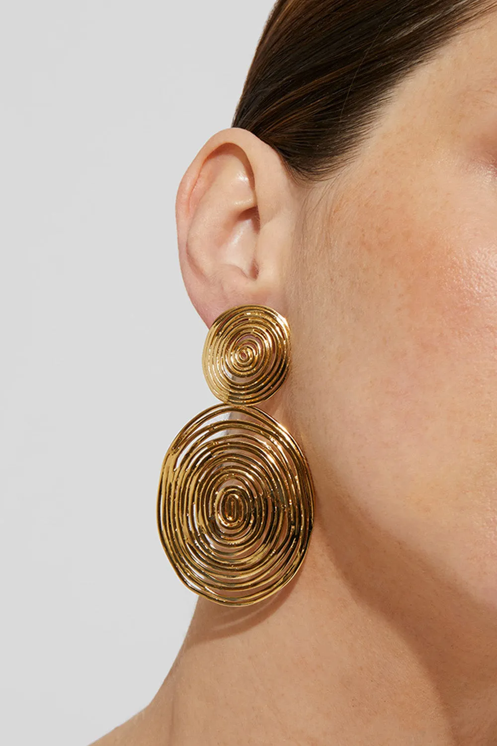 Large Wave Earrings