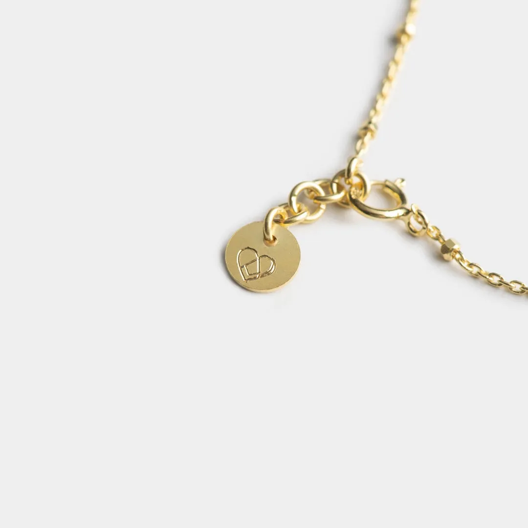 Little Desire - necklace - sterling silver 925 - gold plated