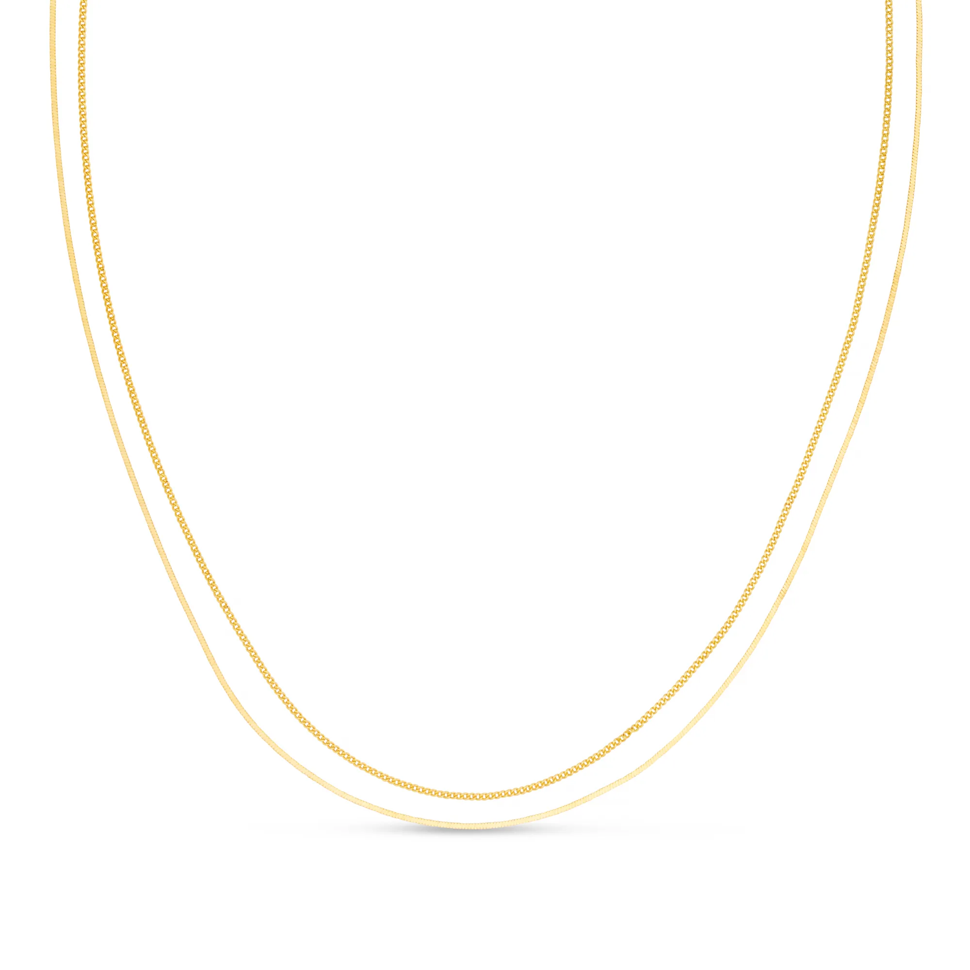 LUXE Fine Chain 2-Row Necklace