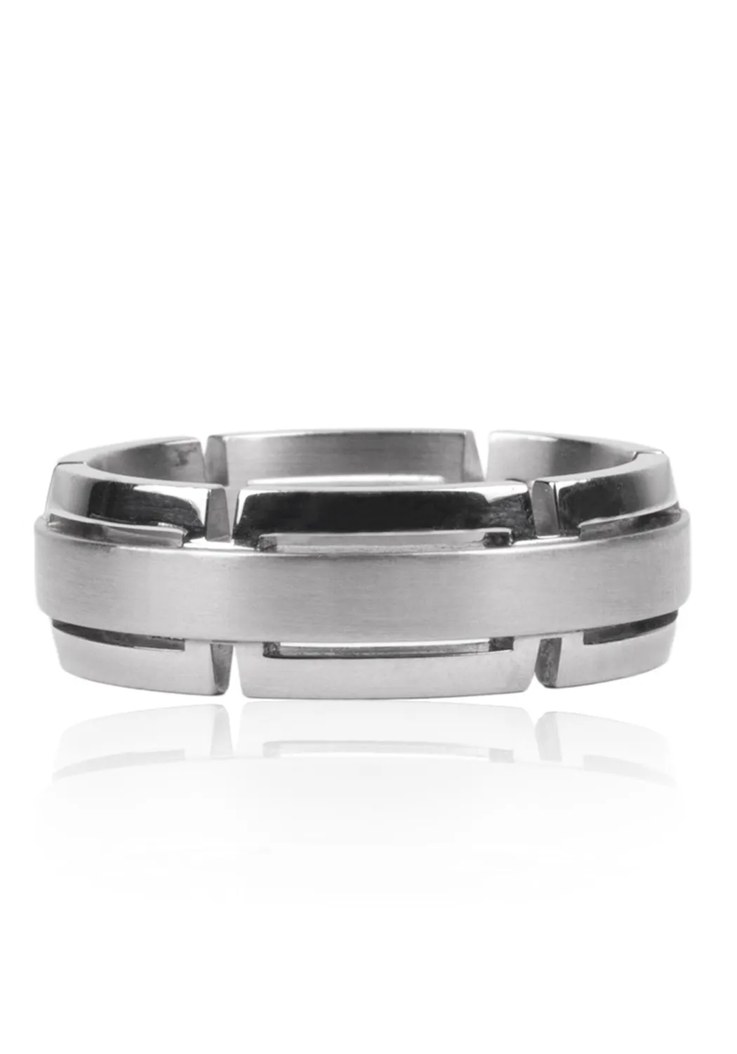 Magiques Platinum Cut Out Wedding Band