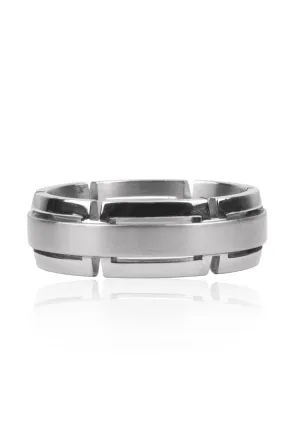 Magiques Platinum Cut Out Wedding Band