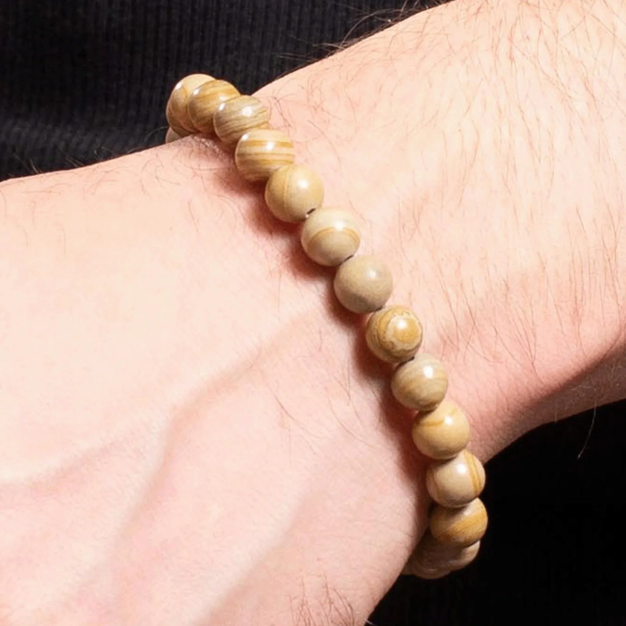 Meir Beaded Wood Stone Bracelet