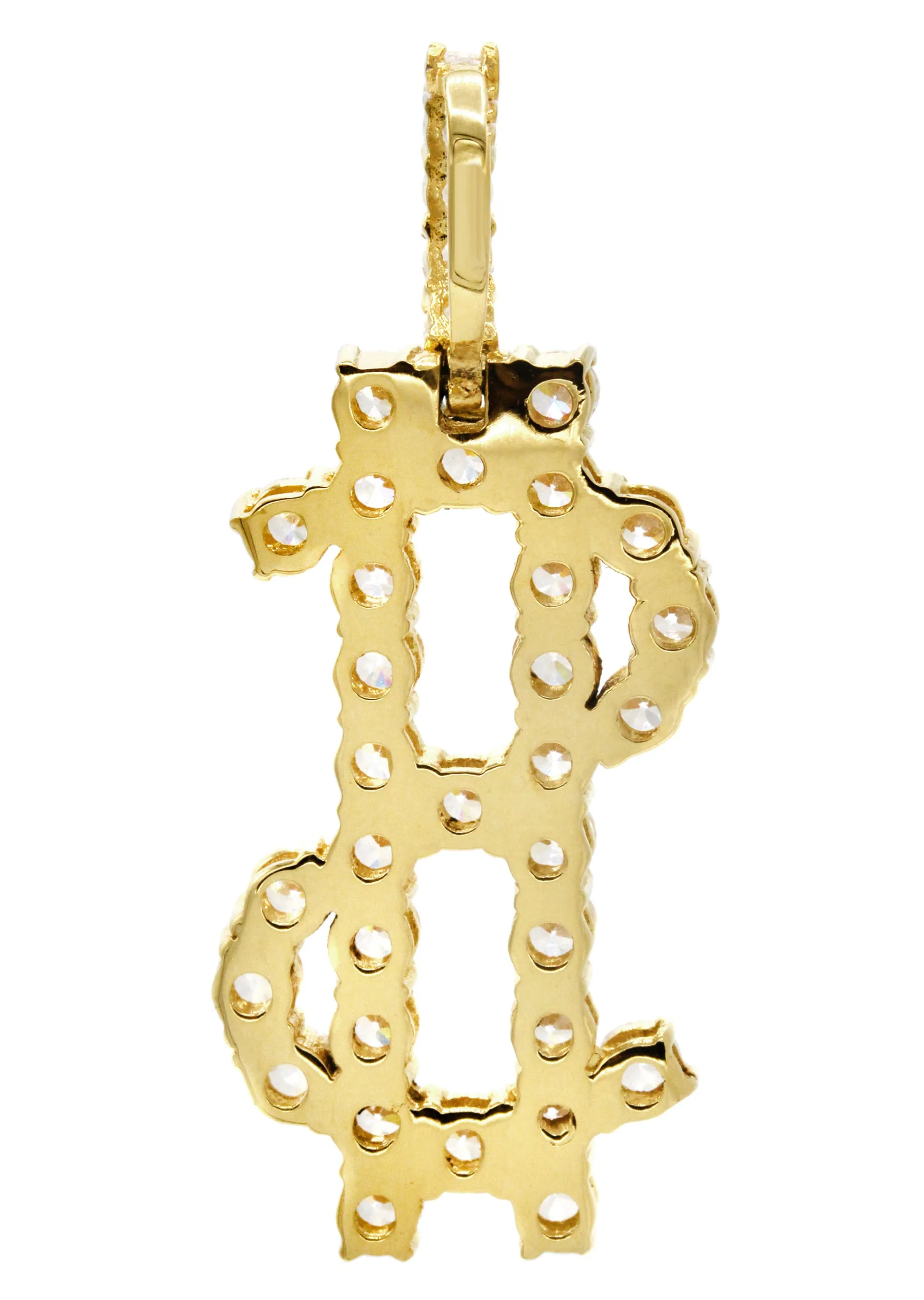 Mens Gold Money Sign Pendant | 6.3 Grams