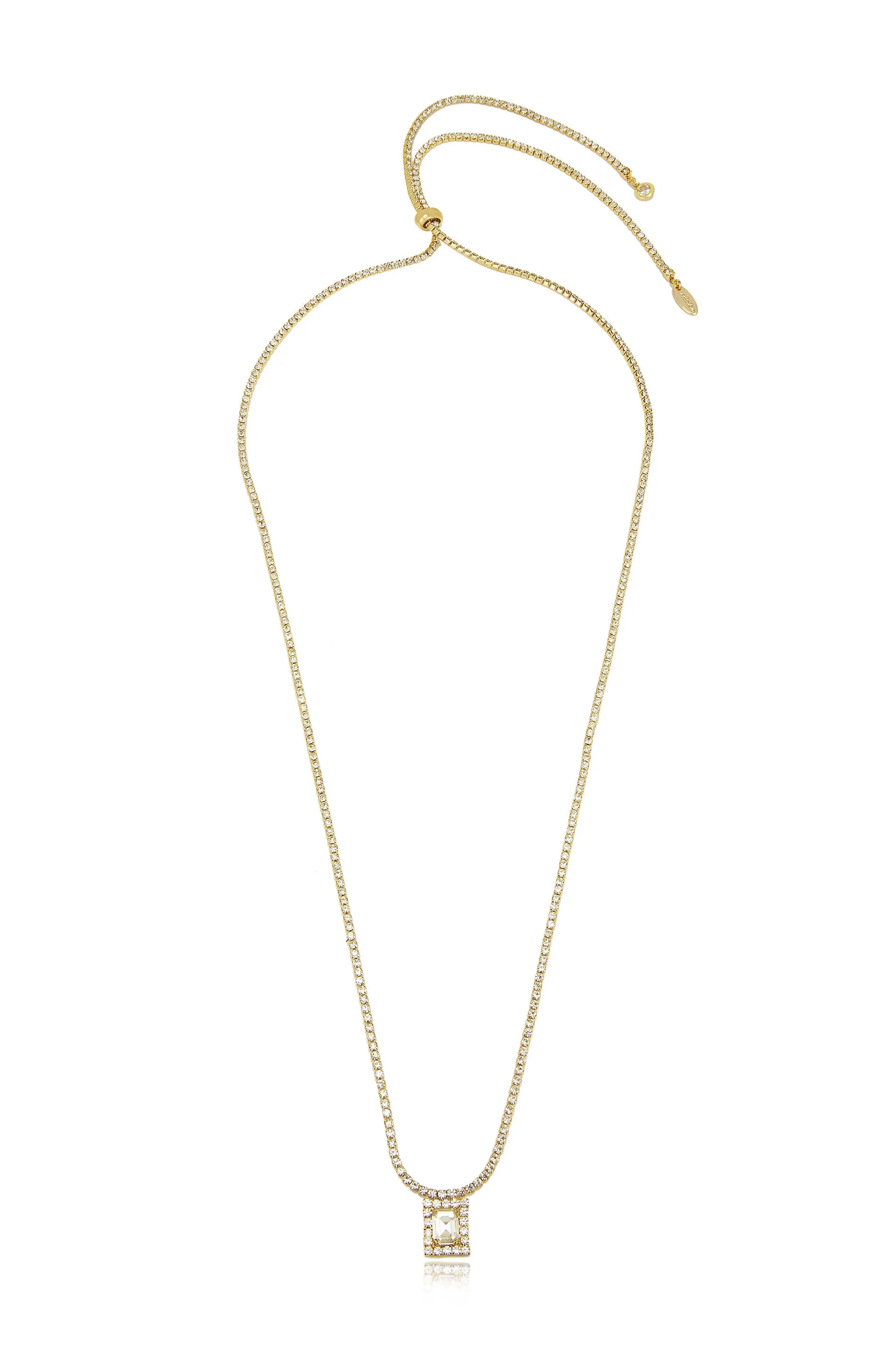 Minimal Crystal Adjustable Necklace