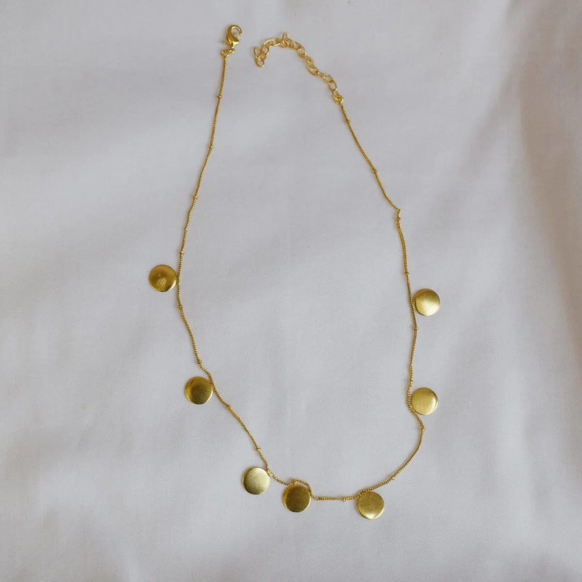 Minimal Handcrafted Brass Necklace