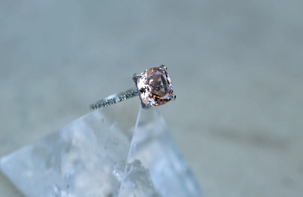 Morganite Diamond Ring