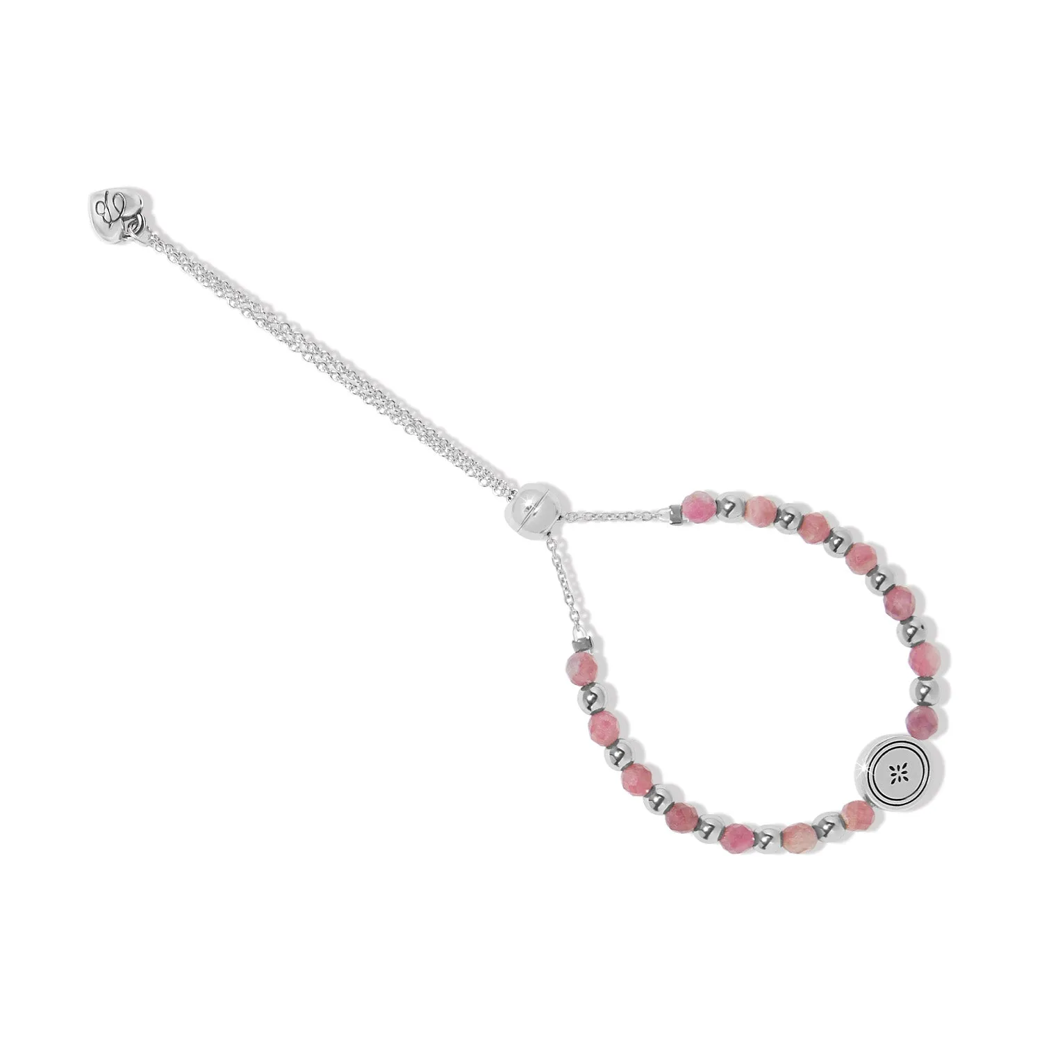 Mosaic Two-Tone Bead Bracelet - Pink