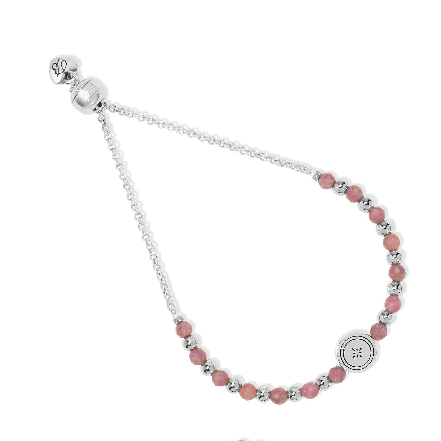 Mosaic Two-Tone Bead Bracelet - Pink