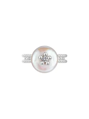 MUKTANK x SUN HUNTER Round Freshwater Pearl Ring