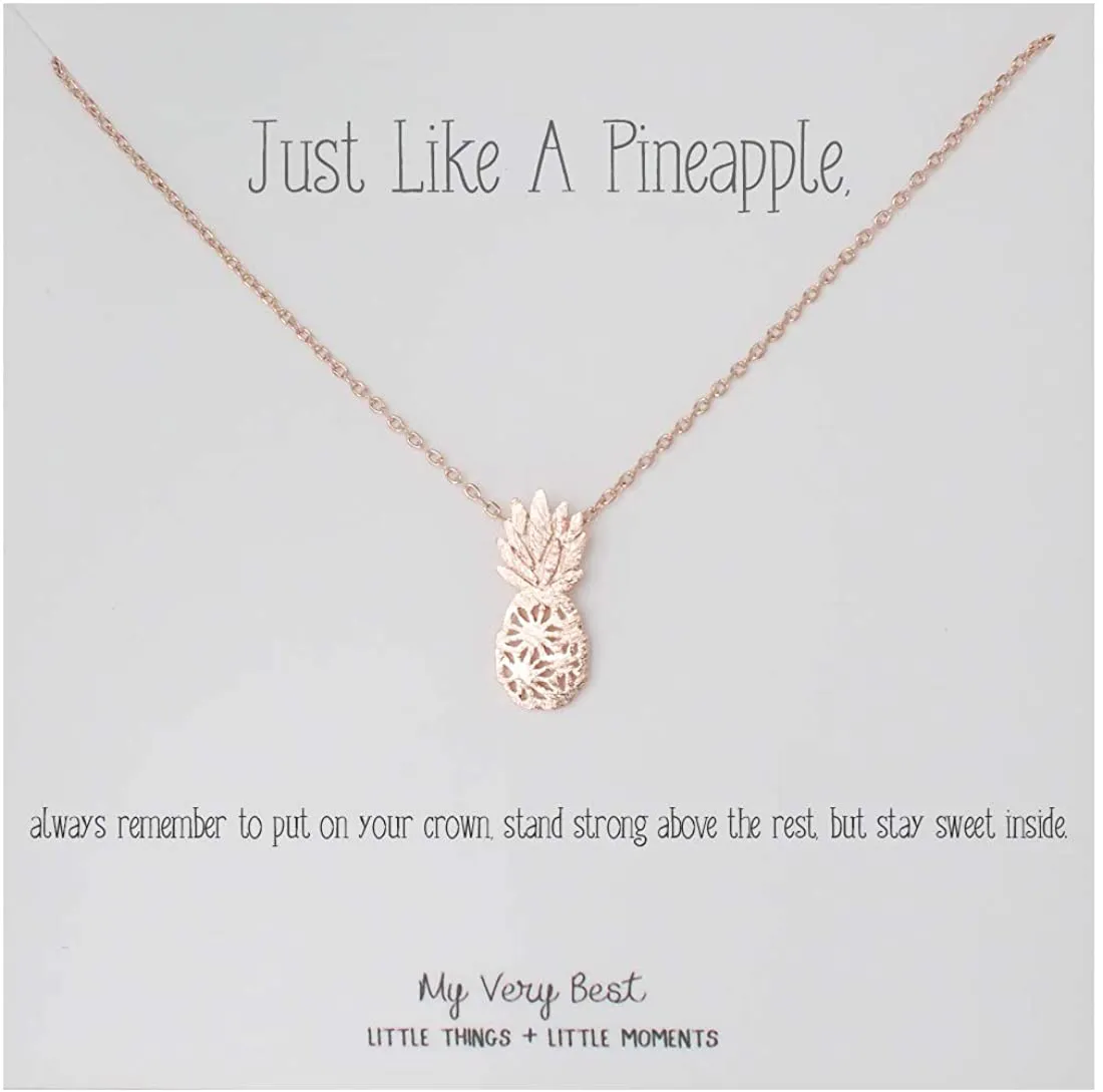 My Very Best Dainty Pineapple Necklace_Just like a Pineapple