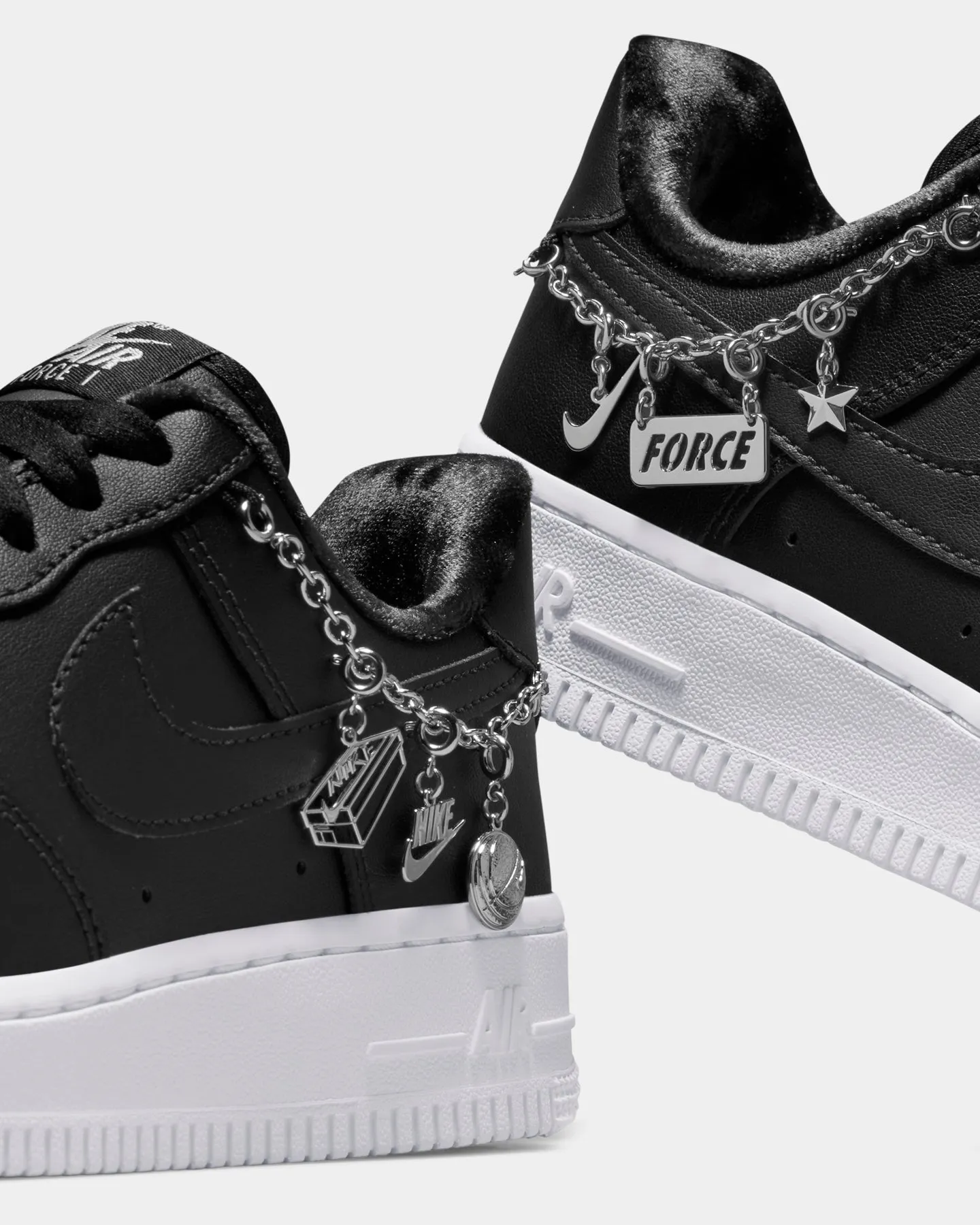 Nike Women's Air Force 1 '07 LX Black/Black/Metal