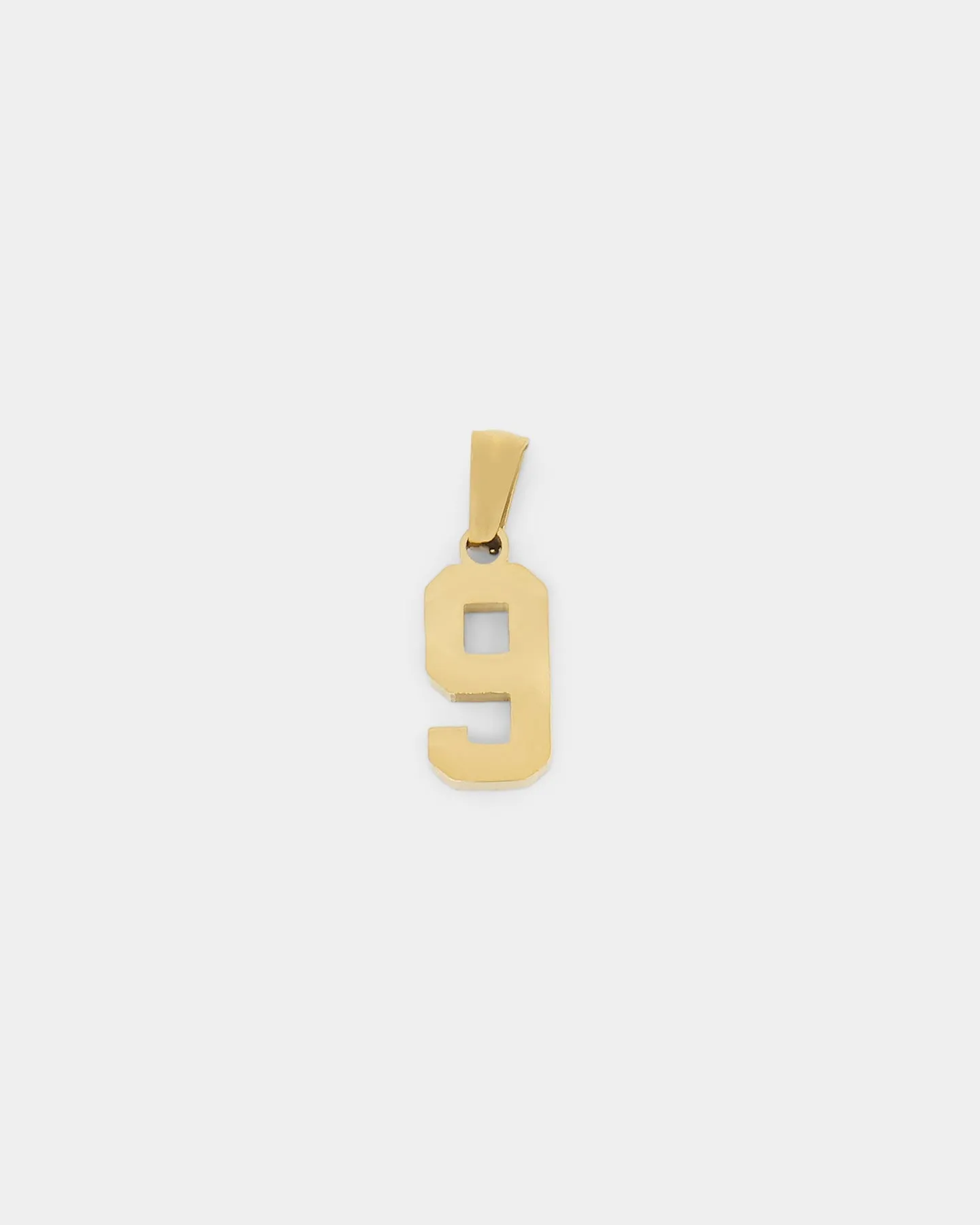 NXS College Number Pendant Gold