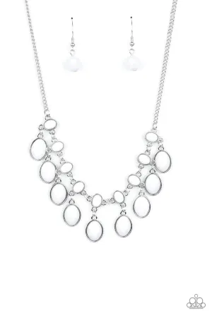 Paparazzi Necklace ~ Lady of the POWERHOUSE - White