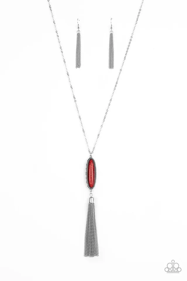 Paparazzi Necklace ~ Stay Cool - Red