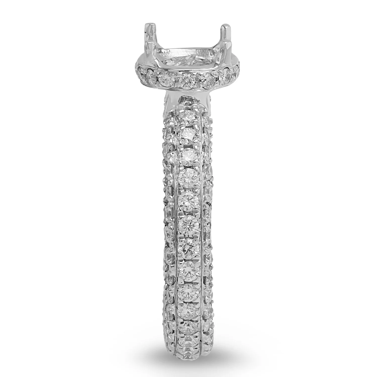 Pave Diamond Semi-Mount Ring