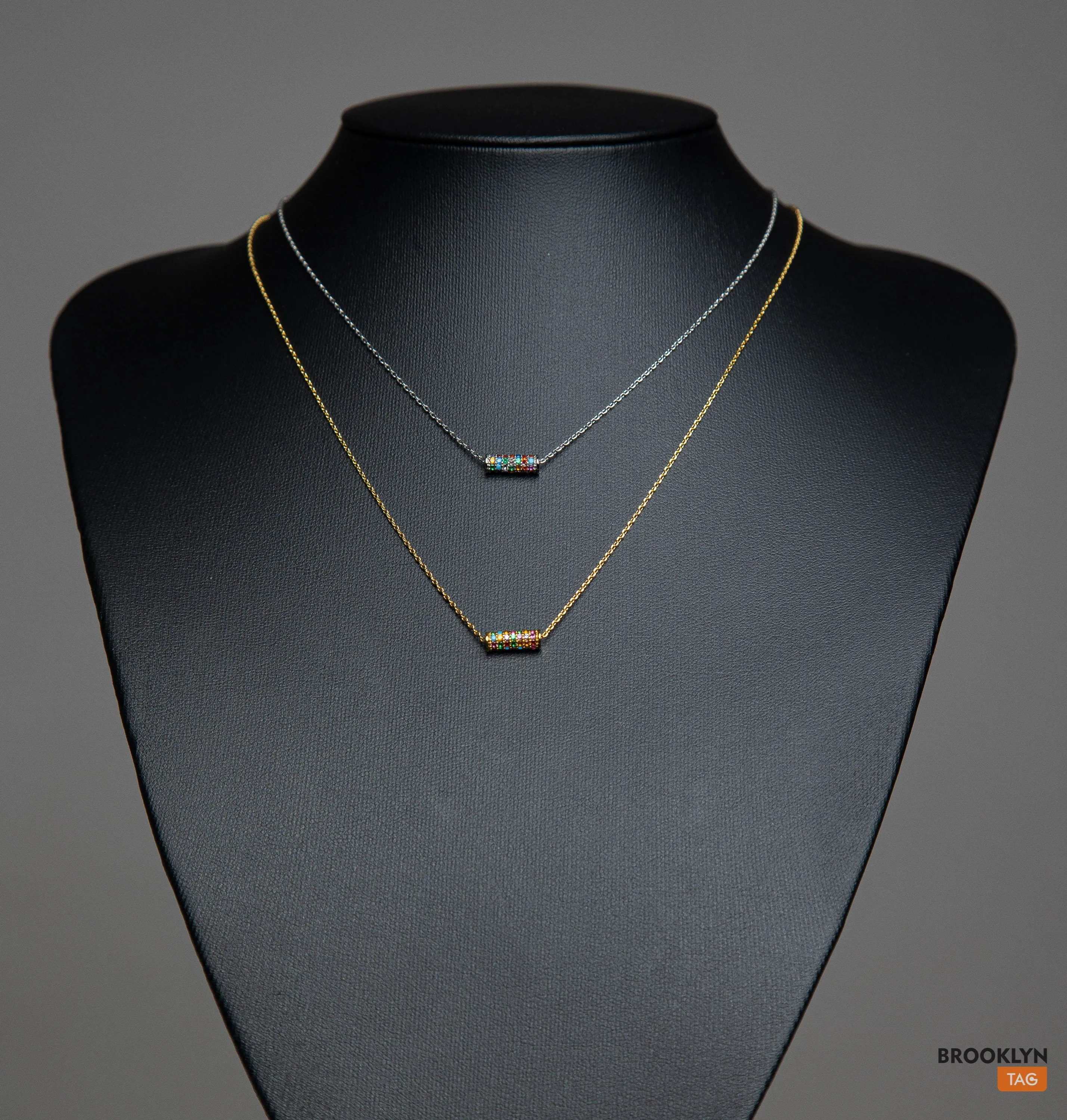 Paved Pendant Necklace