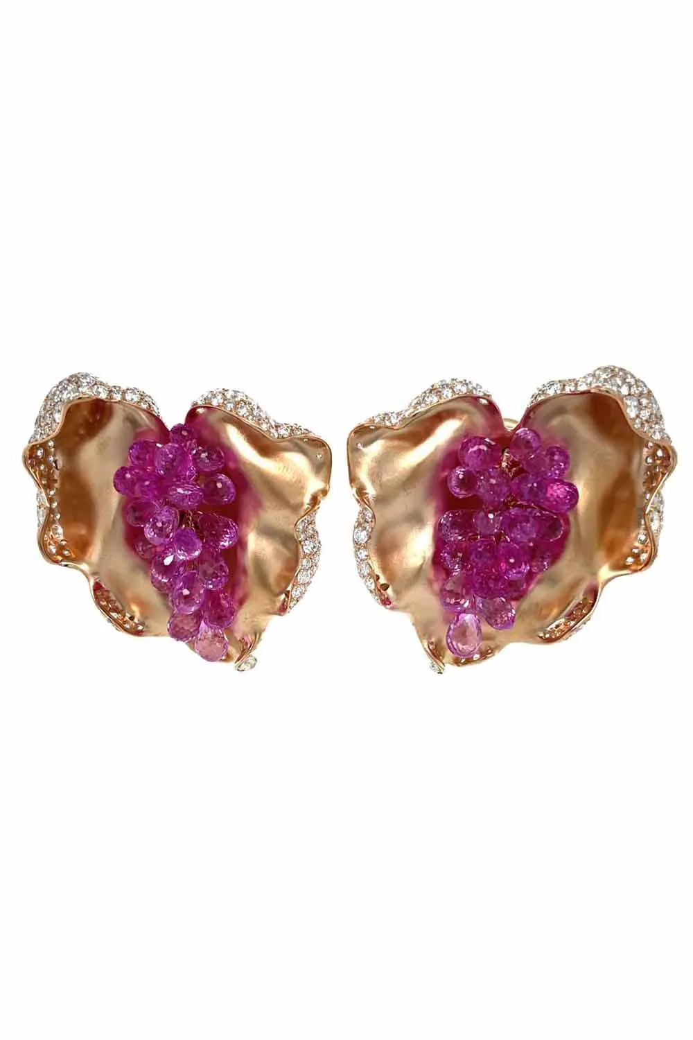 Pink Sapphire Earrings