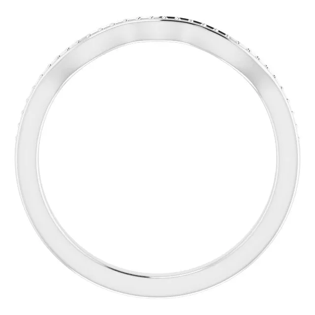 Platinum Band Mounting for Round Ring