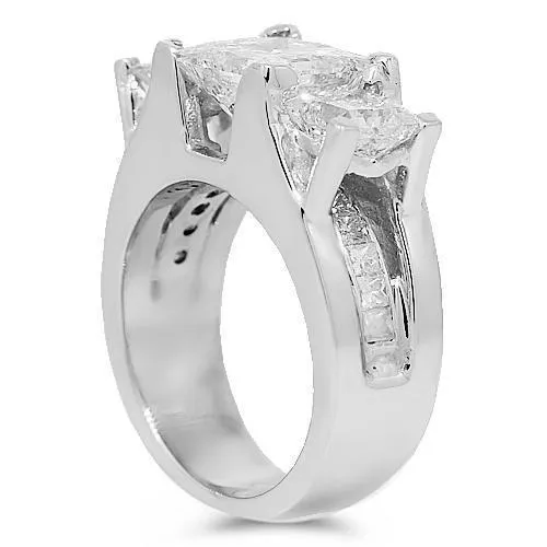 Platinum Diamond Engagement Ring 5.00 Ctw