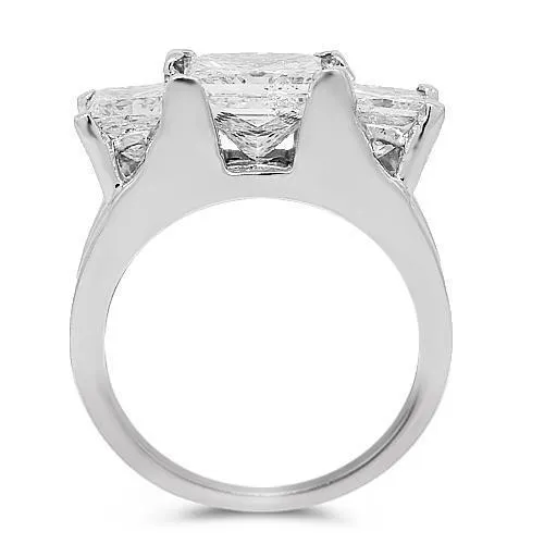 Platinum Diamond Engagement Ring 5.00 Ctw