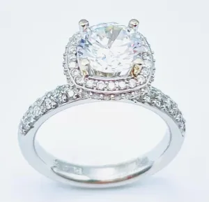 Platinum Semi-Mount Ladies Engagement Ring