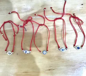 Red String Eye Bracelet