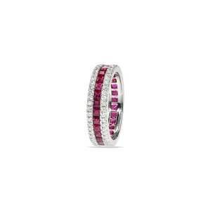 Ruby and Diamond Eternity Ring