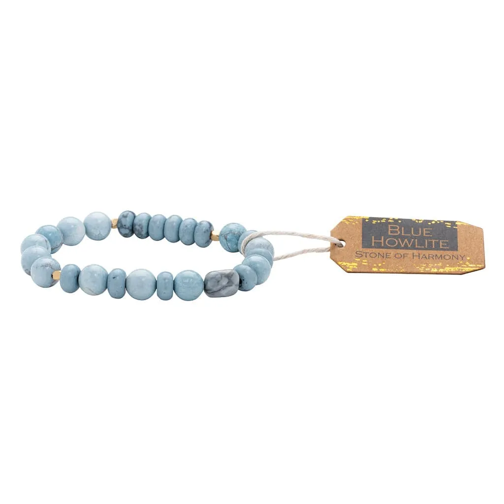 Scout Stone Stack Bracelet - Blue Howlite - Stone of Harmony