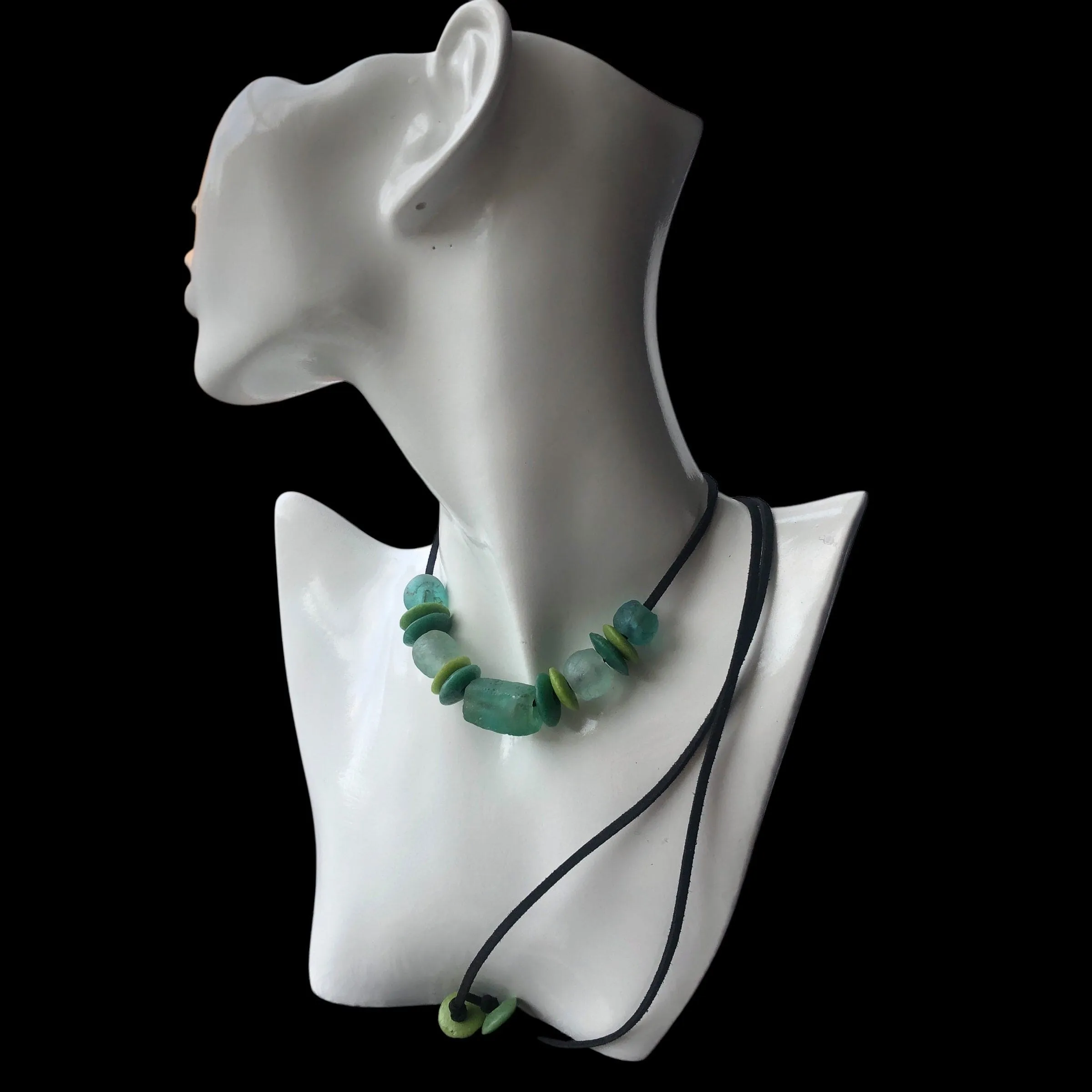 Sea Glass Beaded Necklace