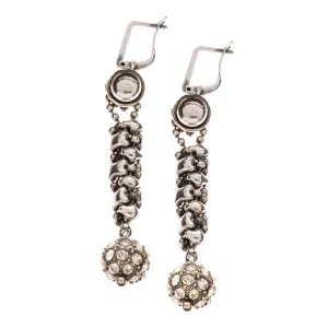 SG Liquid Metal RTE4-AS (Antique Silver Finish) Earrings by Sergio Gutierrez