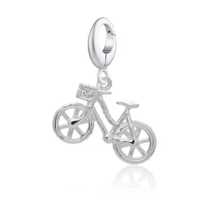 Silver Bicycle Charm