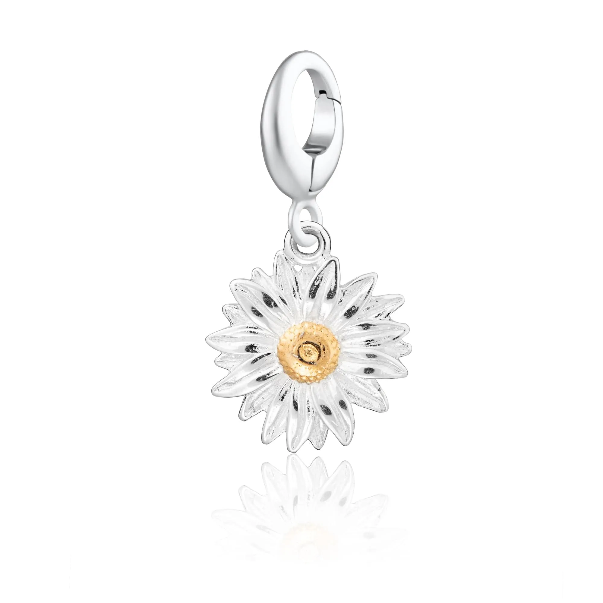 Silver Daisy Charm