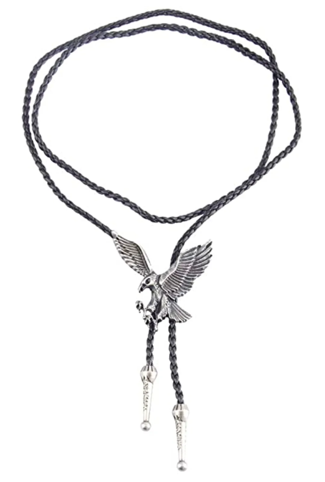 Silver Flying Eagle Bolo Tie