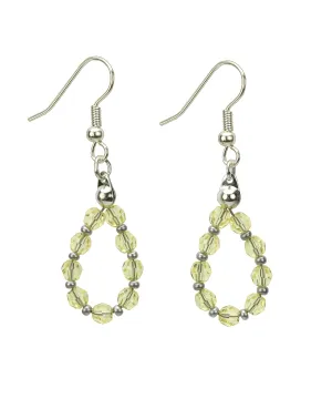 Silver November Jonquil Birthstone Earrings