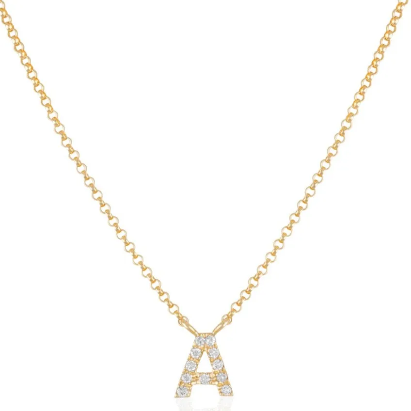 Sparkled Initial Necklace