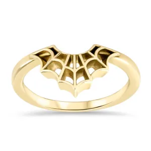 Spider Web Wedding Band  Web Ring Curved Band - Web