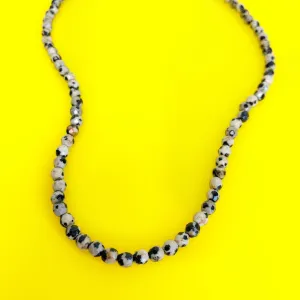 Spotted | Dalmatian Jasper Beaded Necklace