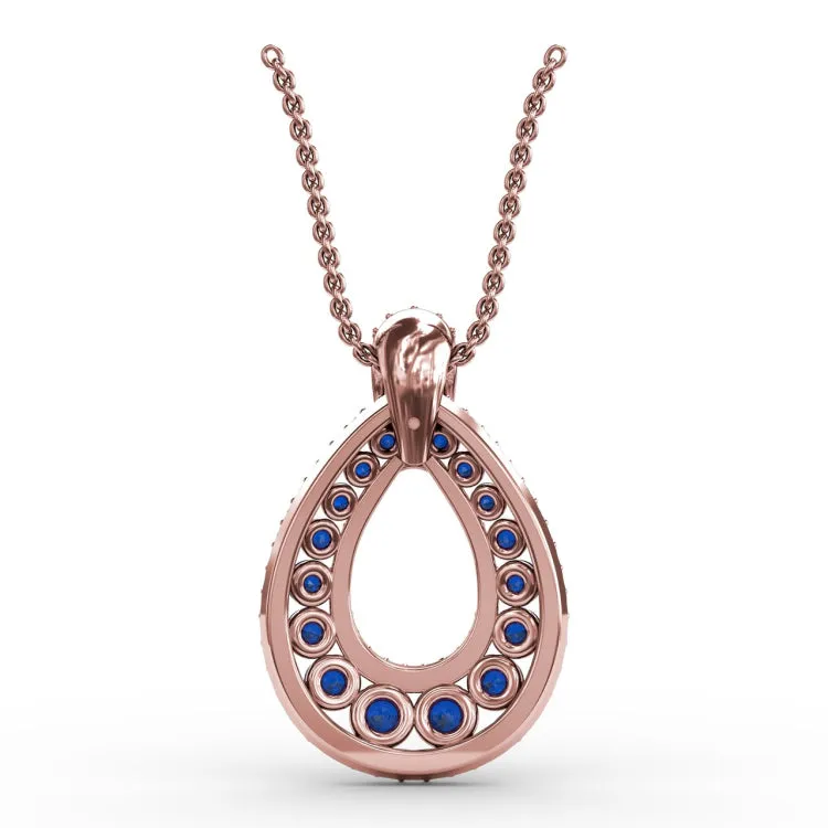 Steal The Spotlight Sapphire and Diamond Pendant