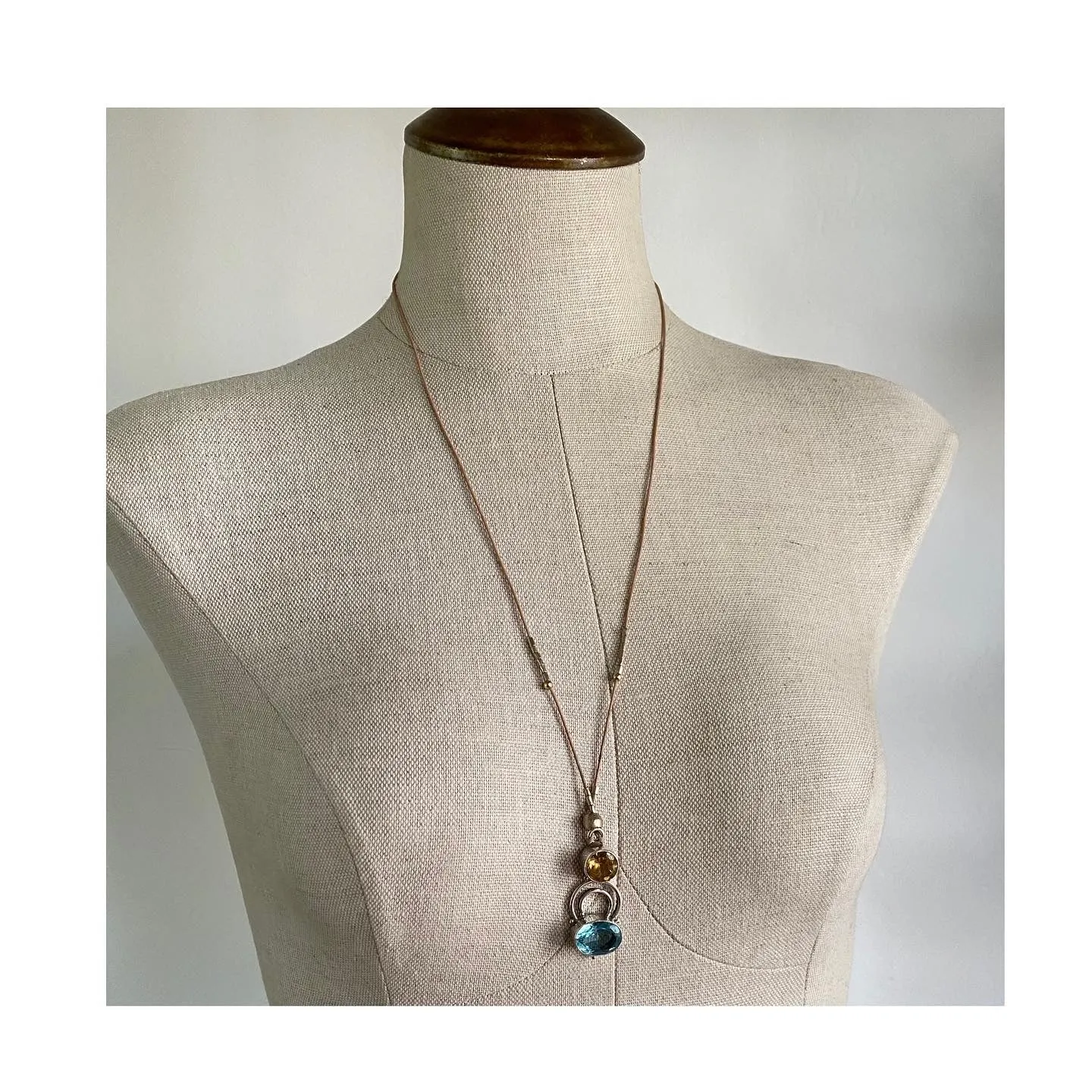 Sterling Silver Gem Necklace