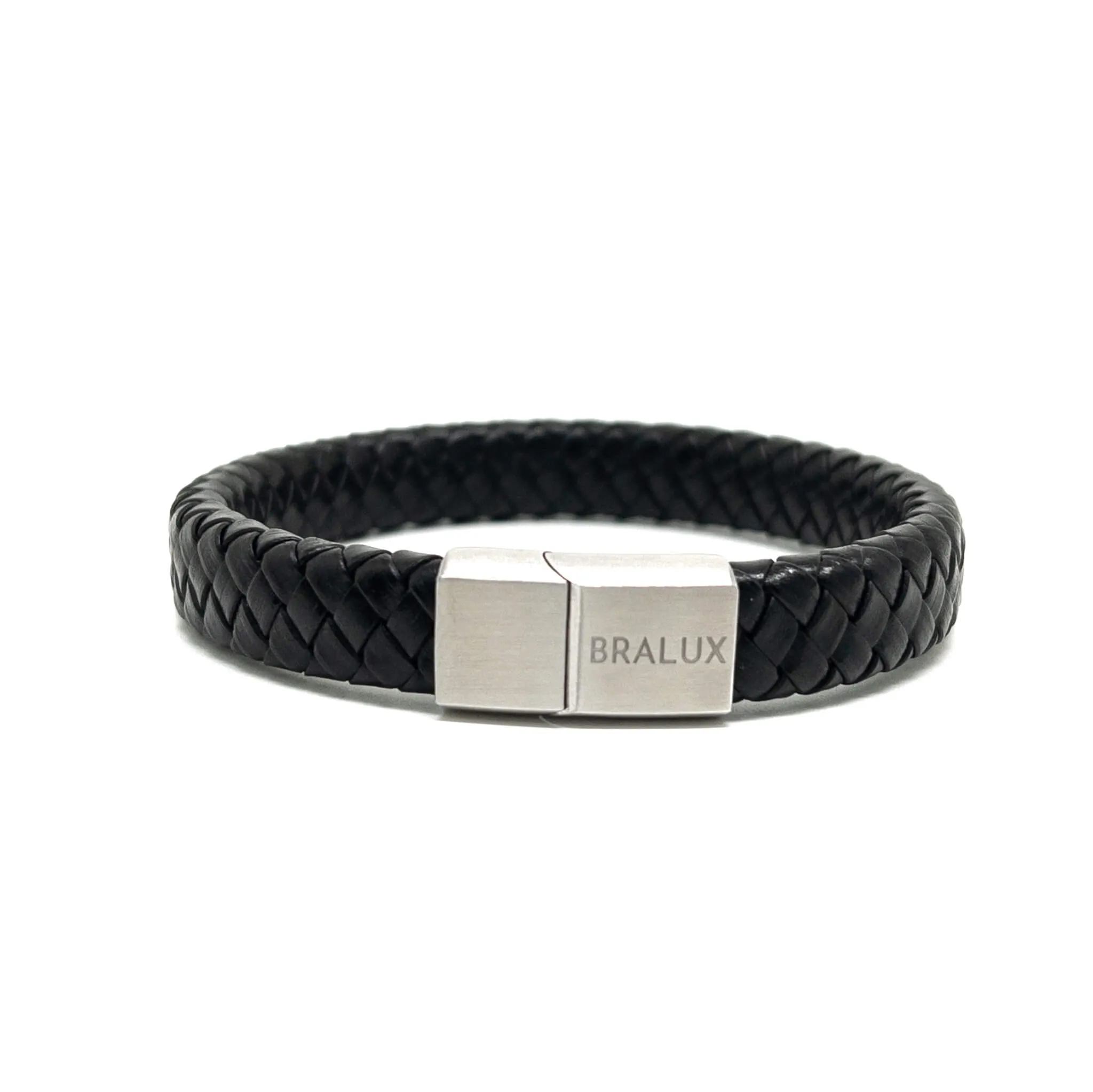 The Black and Silver Leather Bracelet II