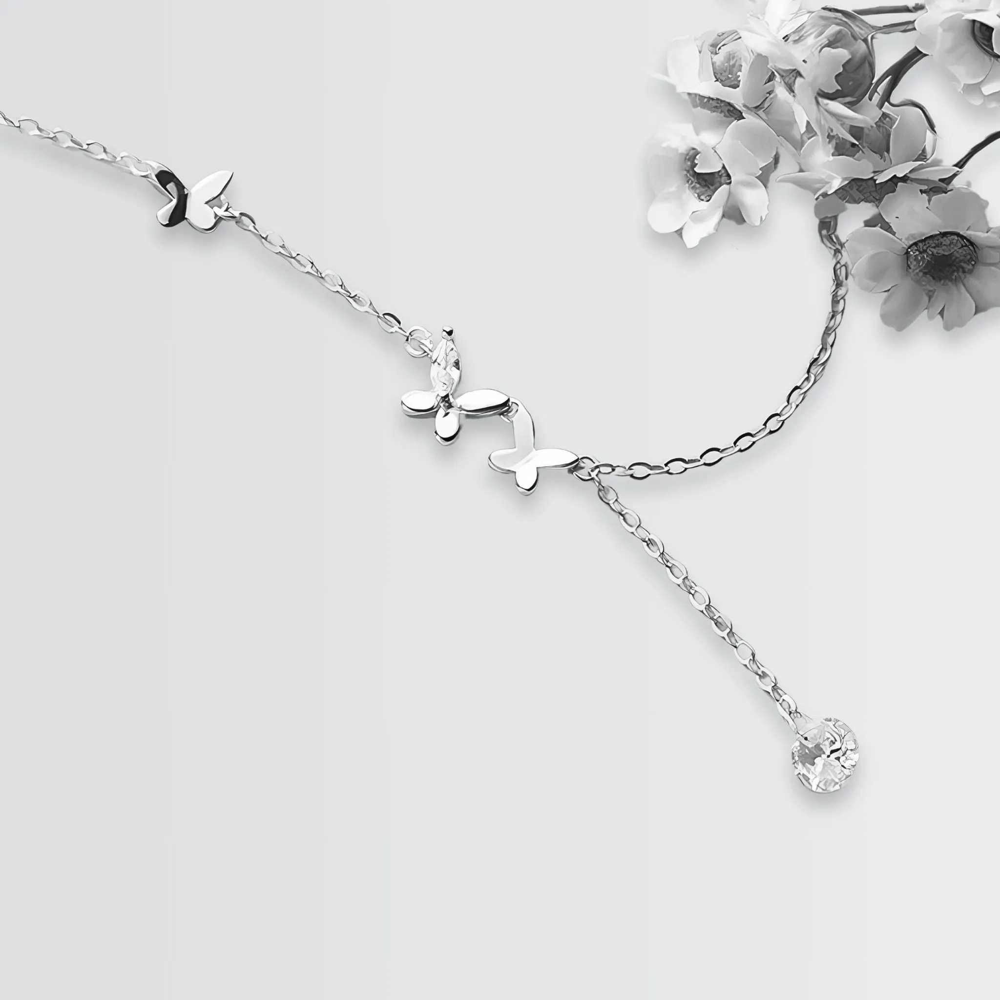 Twinkling Butterflies Minimal Necklace