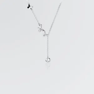 Twinkling Butterflies Minimal Necklace