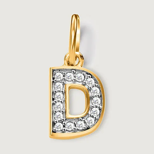 Versa Diamond Alphabet Pendants